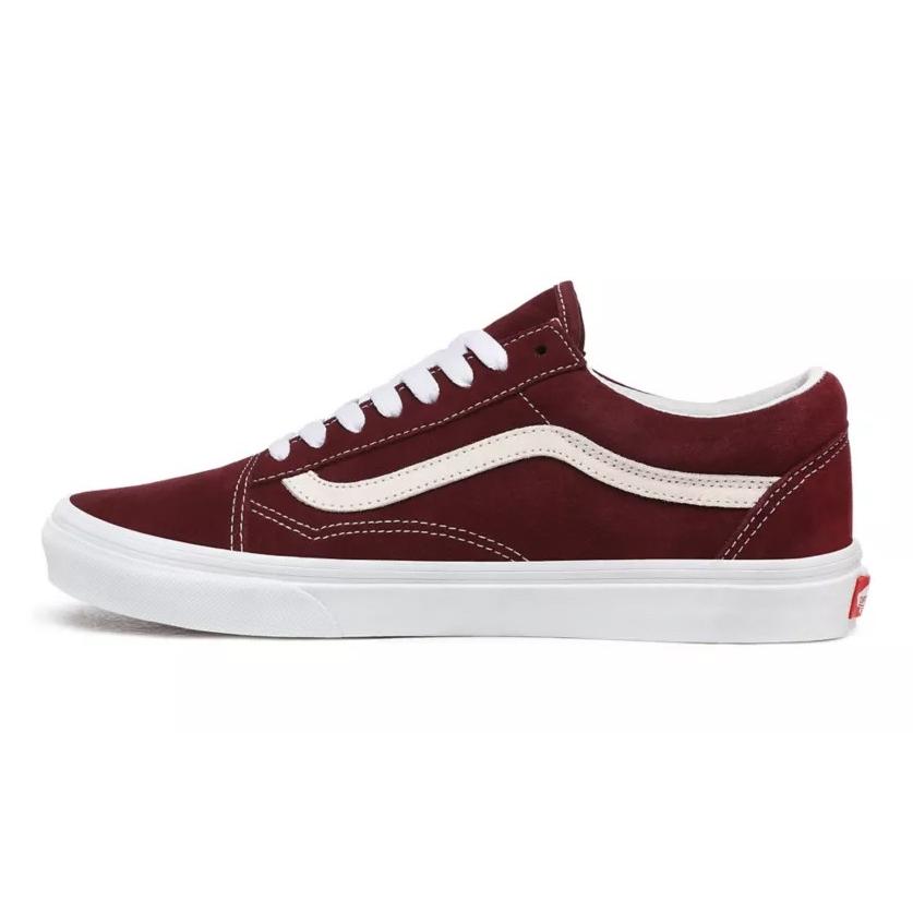 バンズ スニーカー 靴 メンズ オールドスクール スエード バーガンディー オールスエード VANS OLD SKOOL (SUEDE)PORT ROYALE｜americanrushstore｜03