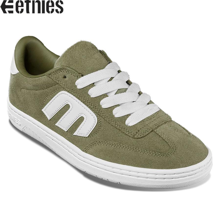 etnies（エトニーズ） ETNIES LOCUT SKATE SHOES OLIVE/WHITE