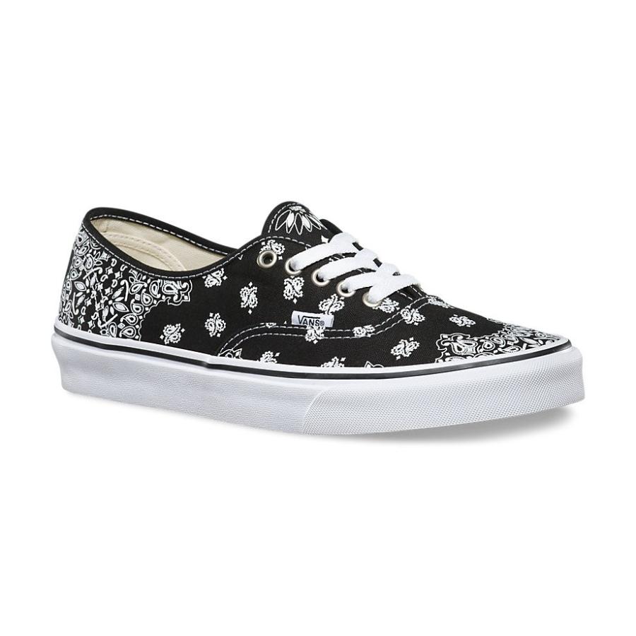 vans authentic bandana black true white