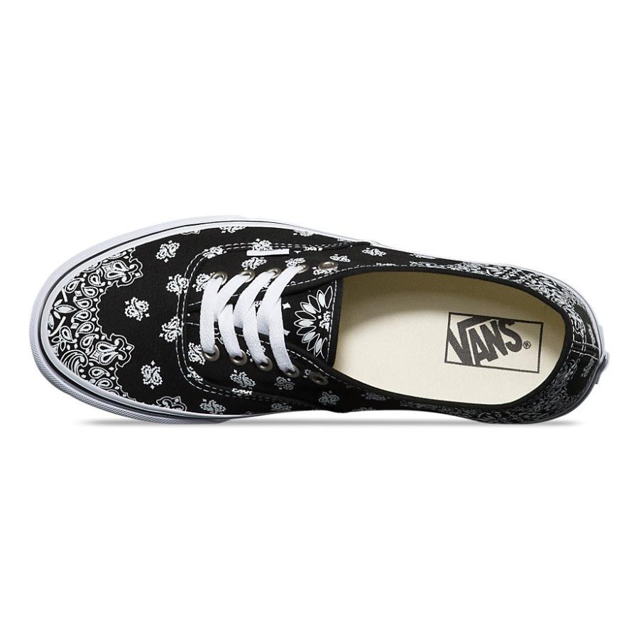 vans authentic bandana black true white