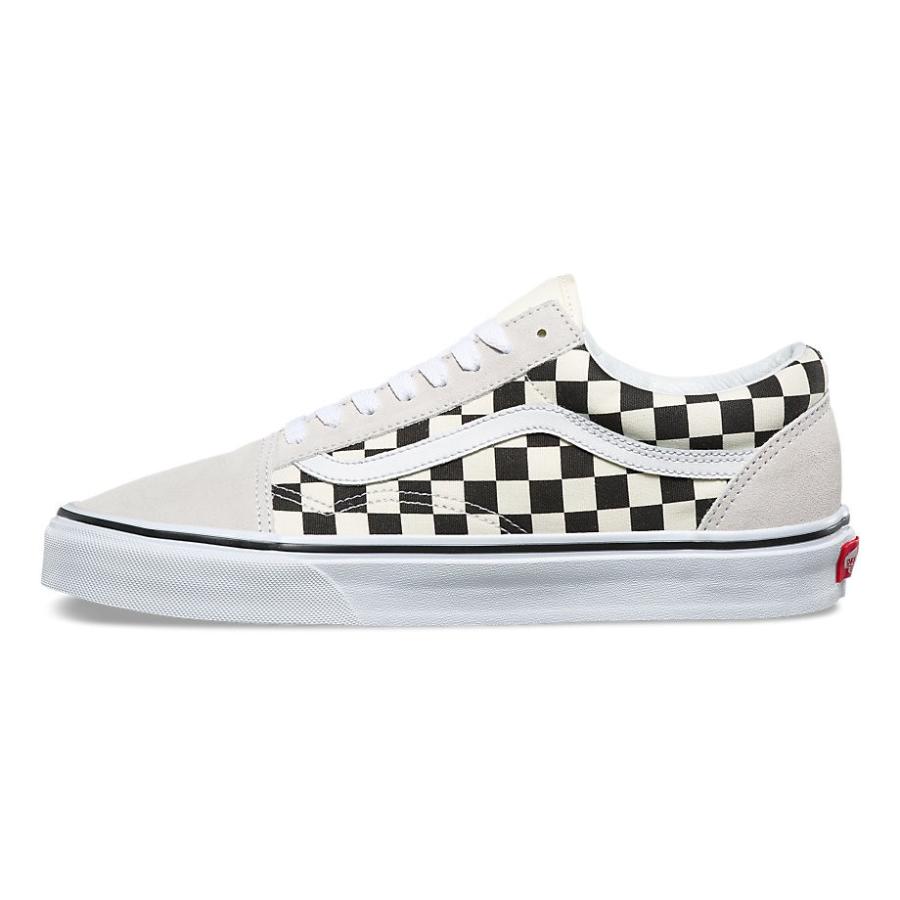 black checkerboard vans old skool
