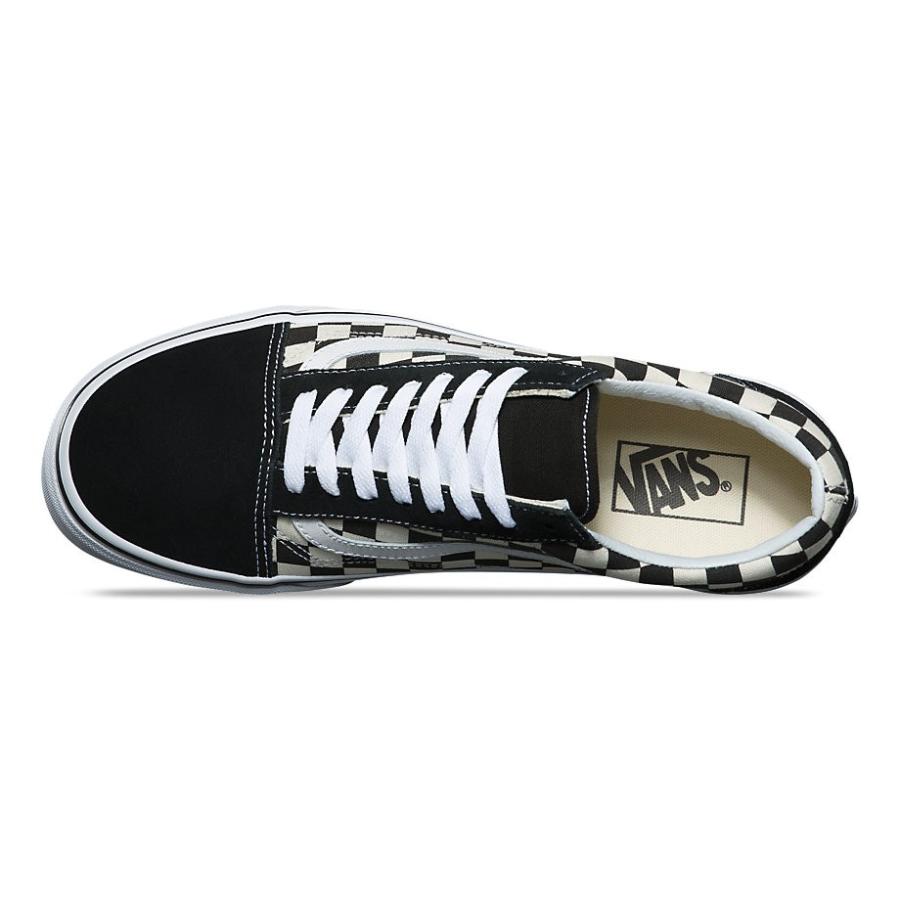 バンズ オールドスクール チェック ブラック/ホワイト 黒 チェッカー ボード スニーカー メンズ レディース VANS OLD SKOOL (PRIMARY CHECK)BLACK/WHITE｜americanrushstore｜04