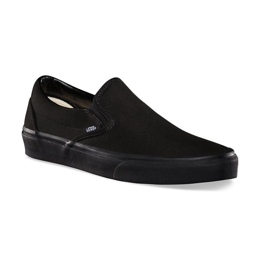 バンズ クラシック スリッポン ブラック ブラック メンズ レディース スケートシューズ 黒 VANS CLASSIC SLIP-ON BLACK/BLACK VN000EYEBKA｜americanrushstore｜02