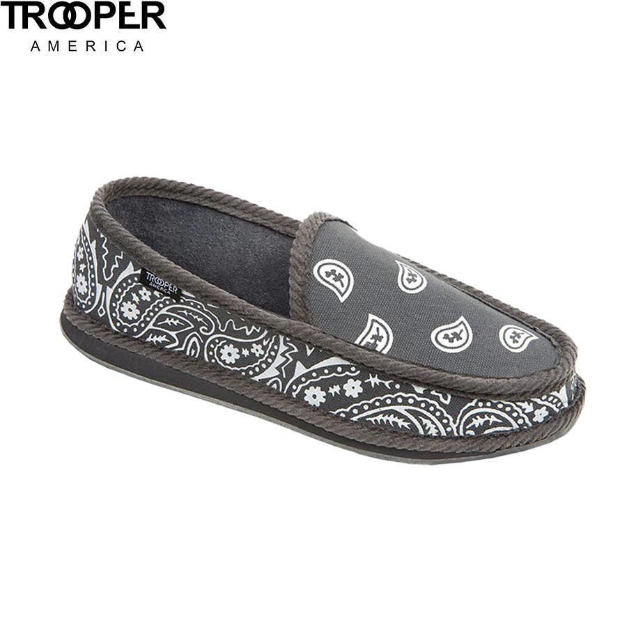 TROOPER AMERICA BANDANA SHOES GREY/WHITE トゥルーパー バンダナ 