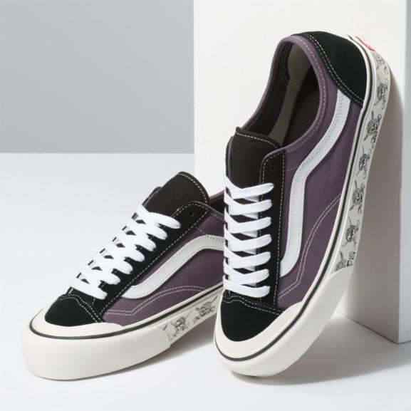 VANS（ヴァンズ） VANS STYLE 36 DECON SF (SKULLS)BLACK PLUM