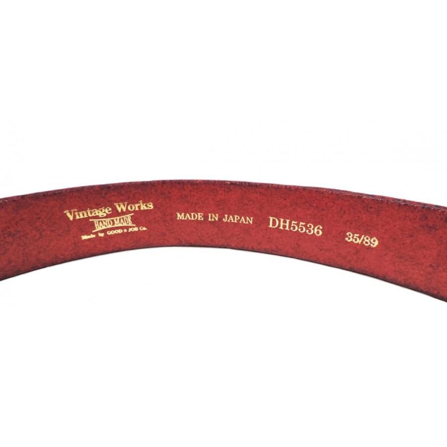 VINTAGE WORKS / ビンテージワークス DH5536 レザーベルト BRICK 送料