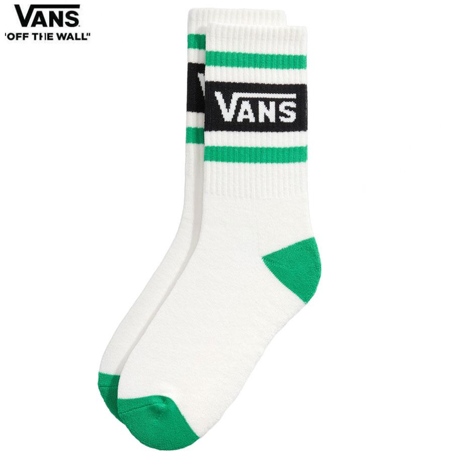 VANS（ヴァンズ） VANS DROP V CREW SOCK VIVID VERDANT VN000QBEFLX