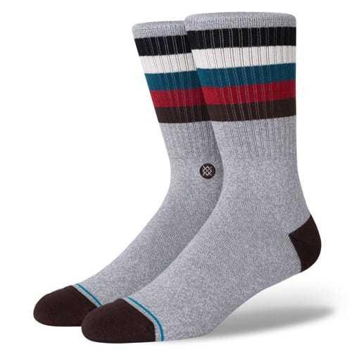 スタンス ソックス メンズ レディース クルーソックス グレー 靴下 ラインソックス ボーダー ストライプ Stance Socks Maliboo Grey 12 5 2 American Rush Store 通販 Yahoo ショッピング