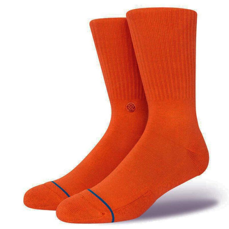 STANCE（スタンス） ソックス メンズ クルーソックス オレンジ 靴下