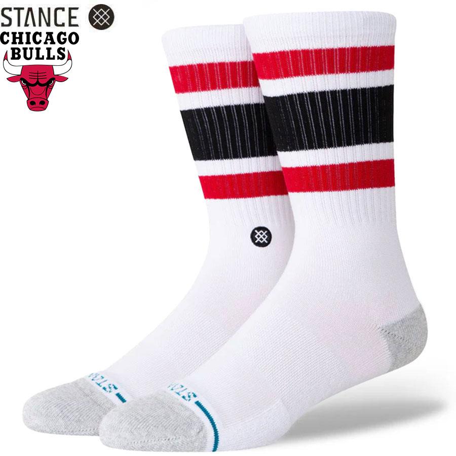 STANCE（スタンス） STANCE SOCKS NBA TEAM TUBE CHICAGO BULLS WHITE
