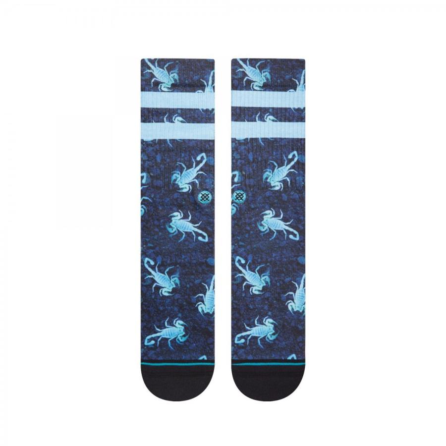 スタンス ソックス メンズ 靴下 クルーソックス ブラック ミディアム クッション STANCE SOCKS FEAR FACTOR SOCKS BLACK｜americanrushstore｜02