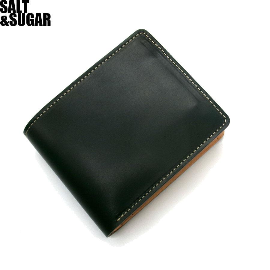 HORWEEN☆クロムエクセル 二つ折り財布 オールブラック 特厚☆HORWEEN