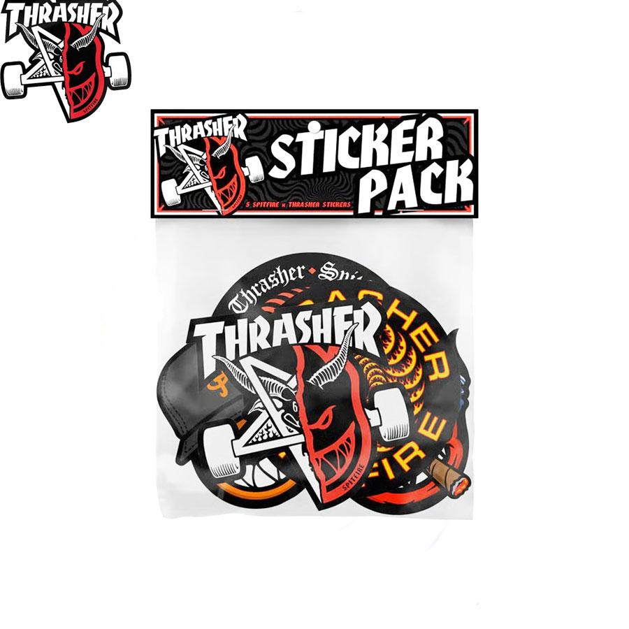 SPITFIRE WHEELS SPITFIRE×THRASHERSTICKER PAC 5PCS スピット