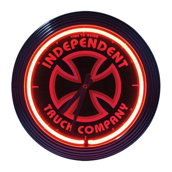 INDEPENDENT / インデペンデント T/C NEON CLOCK 時計 壁掛け BLACK/SILVER ブラック/シルバー 送料無料｜americanrushstore｜02