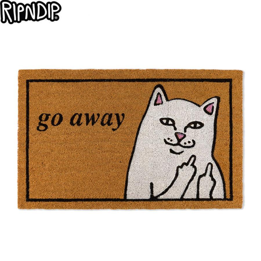 RIPNDIP フロアマット RIPNDIP（リップンディップ） RIPNDIP GO AWAY DOOR MAT BROWN