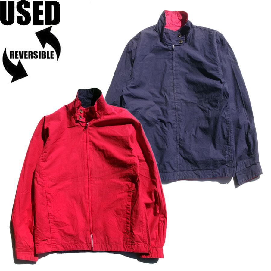 USED-369】 LANDSEND SWINGTOP JACKET NAVY/RED REVERSIBLE ランズ