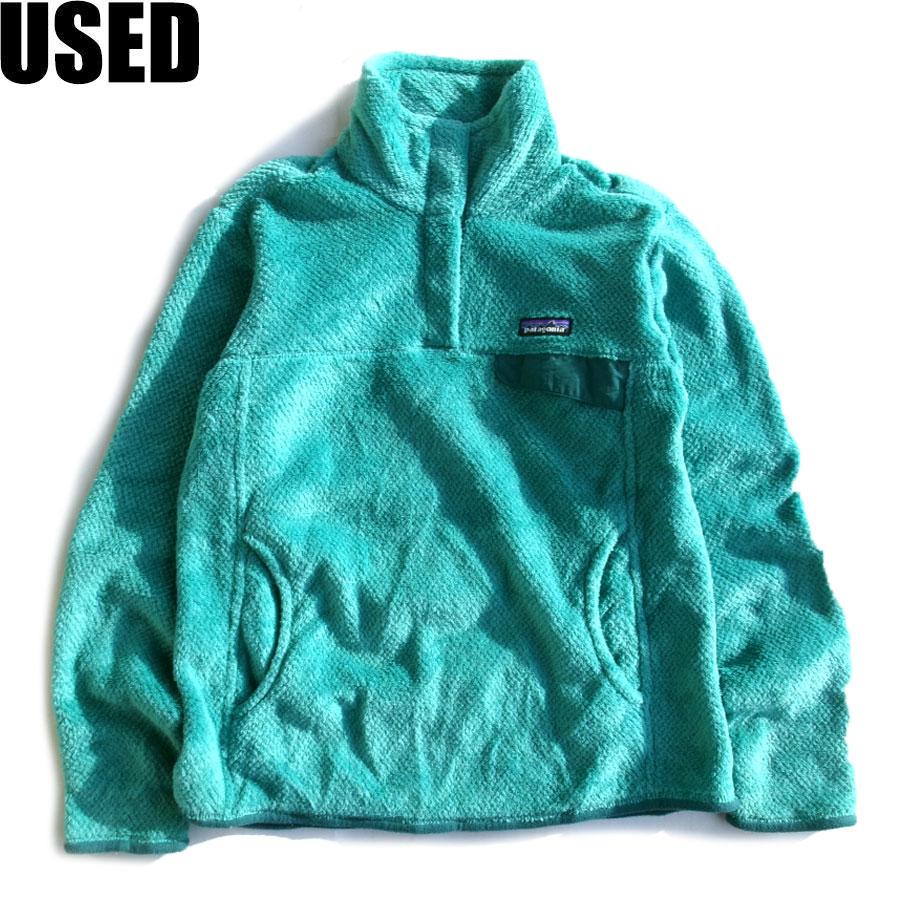 USED-333】 Patagonia Lady's SNAP-T FLEECE LIGHT GREEN パタゴニア