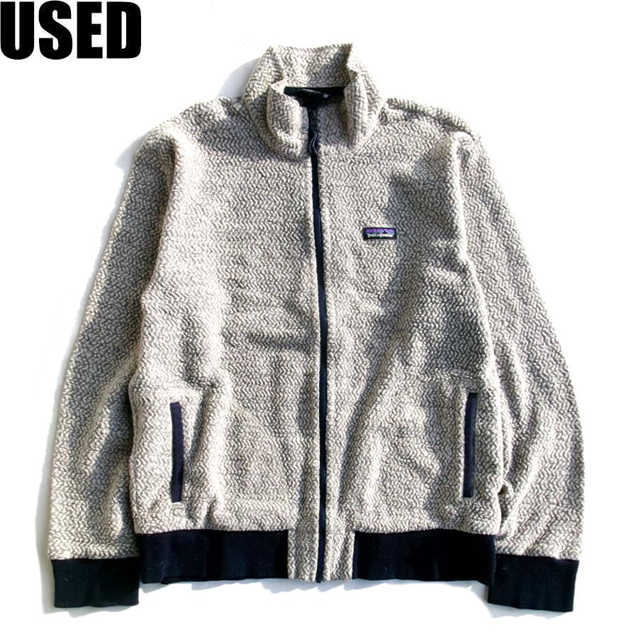 USED-334】 Patagonia HIGH NECK FULL ZIP FLEECE JACKET NATURAL 