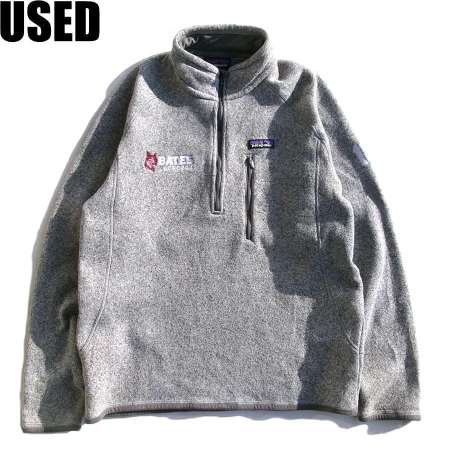 USED-332】 Patagonia BETTER SWEATER 1/4 ZIP FLEECE HEATHER GRAY