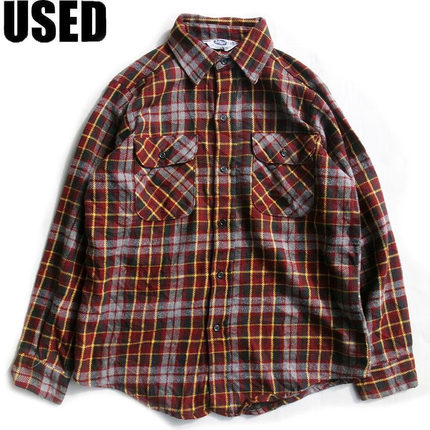 USED-305】 70's 80's Mr,Leggs L/S HEAVY FLANNEL SHIRT USA 70 80