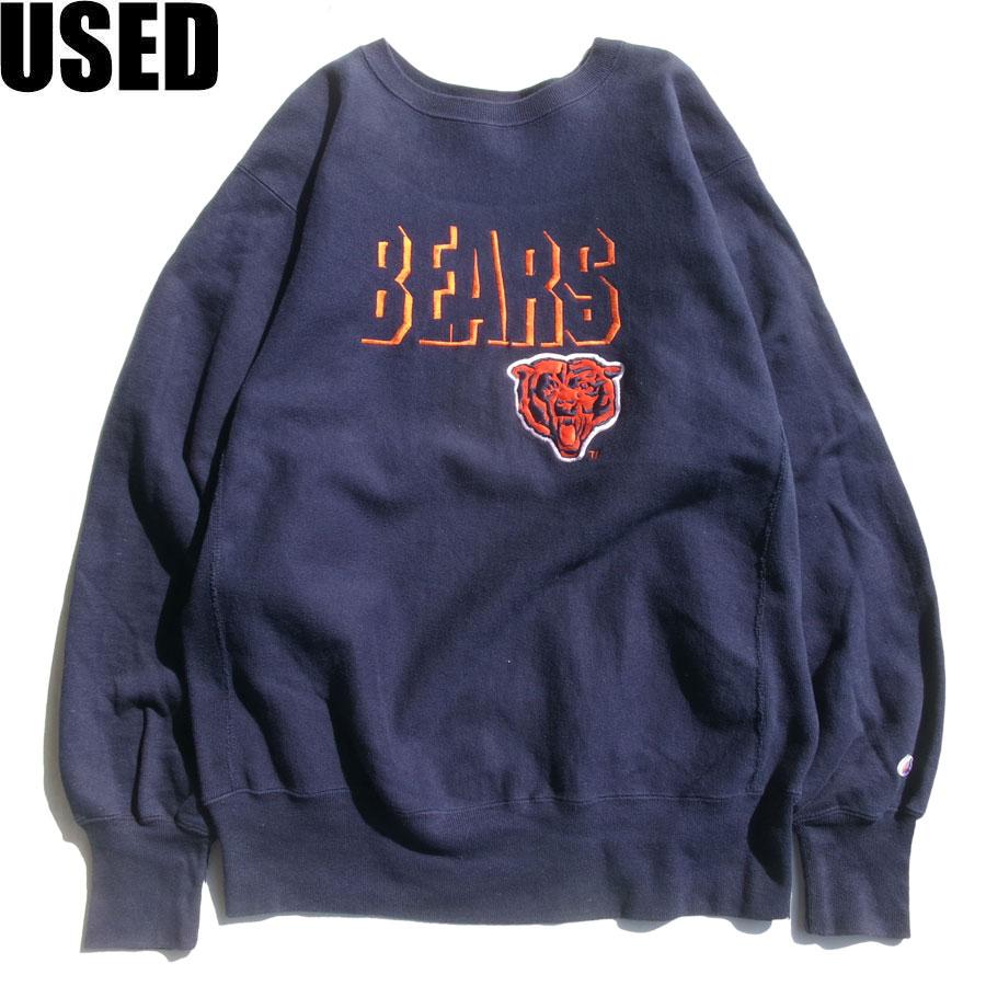 USED-362】 90s CHAMPION USA REVERSE WEAVE CREW NECK SWEAT“BEARS 
