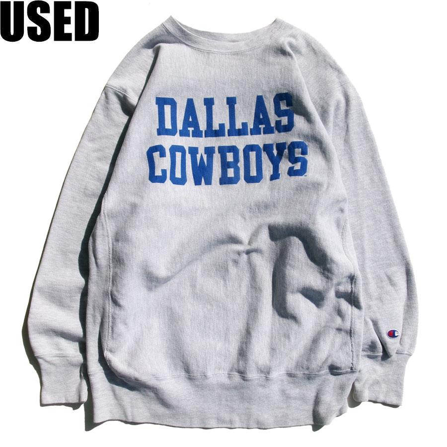 USED-361】 90s CHAMPION USA REVERSE WEAVE SWEAT “DALLAS COWBOYS 