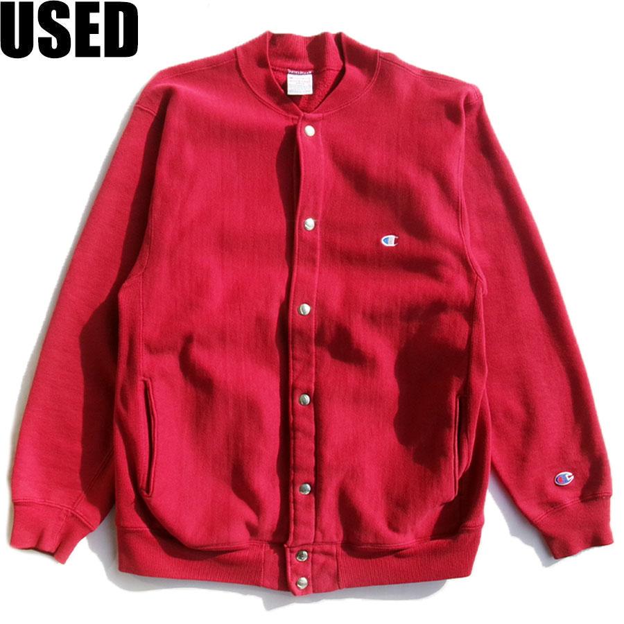 USED-330】 90s CHAMPION USA REVERSE WEAVE SWEAT RED チャンピオン