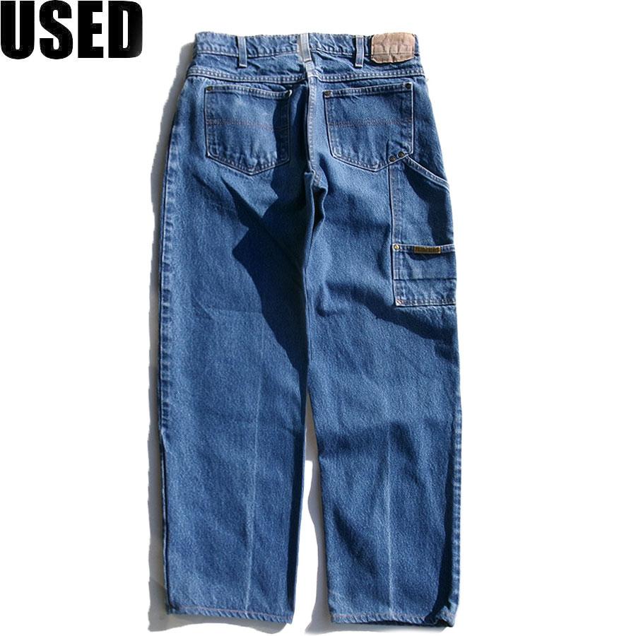 USED-348】 RISON BLUES USA DENIM PANTS BLUE プリズンブルース