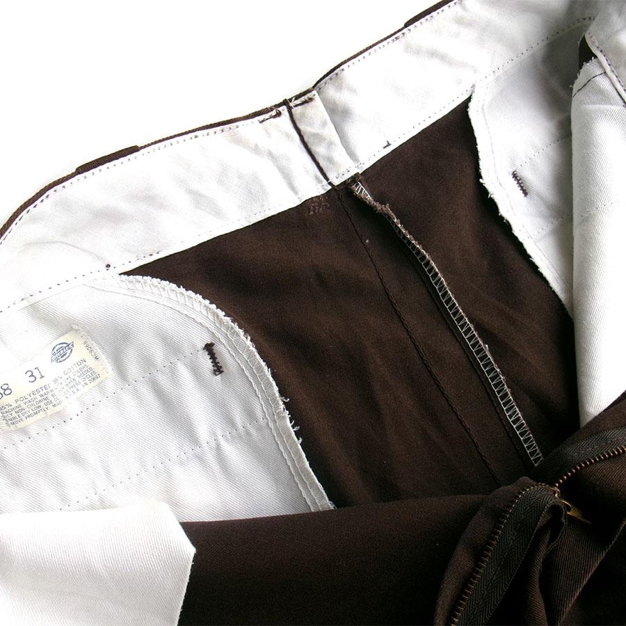 Dickies 80s USA製 ブラウン ディッキーズ874 チビタグ ペンキ Dickies 80s USA製 ブラウン ディッキーズ874 チビタグ ペンキ