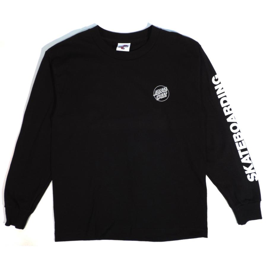 SANTA CRUZ サンタクルーズ ユース 長袖 Tシャツ ブラック 黒 ロンT 