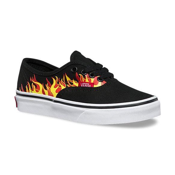 Vans バンズ Kid S Authentic オーセンティック キッズ 子供服 スニーカー Flame Black Racing Red フレイム ファイヤーパターン Vn0004j1iqe American Rush Store 通販 Yahoo ショッピング