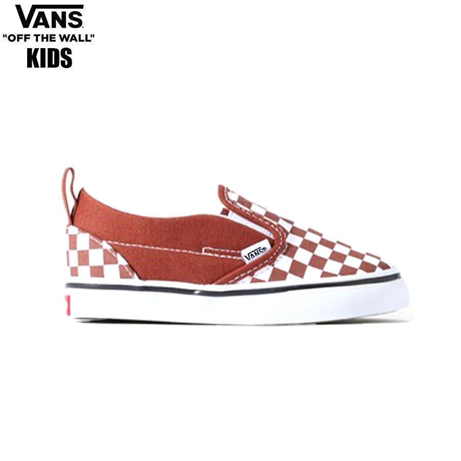VANS（ヴァンズ） VANS KIDS TODDLER SLIP-ON V CHECKERBOARD RUST