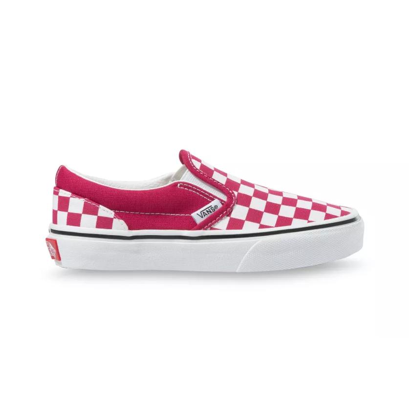 バンズ キッズ スリッポン チェッカーボード レッド Vans Kids Slip On Checkerboard Ceris Trwht 12 4 American Rush Store 通販 Yahoo ショッピング