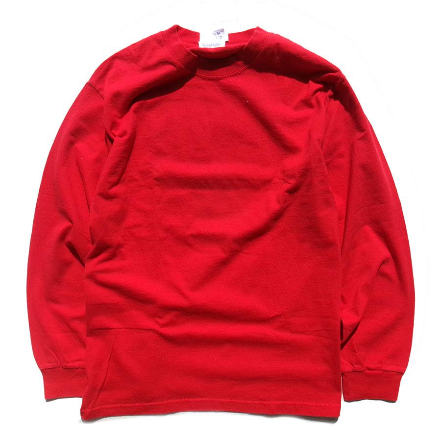 USED-254】HONDA MOTOR L/S T-SHIRTS RED ホンダ 長袖 Tシャツ 古着
