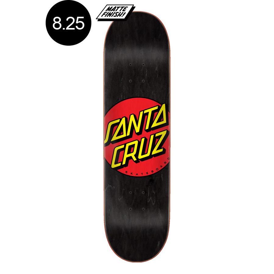 SANTA CRUZ サンタクルーズ 8.25in x 31.8in CLASSIC DOT BLACK TEAM DECK デッキ クラシックドット オススメ 初心者 スケートボード スケボー