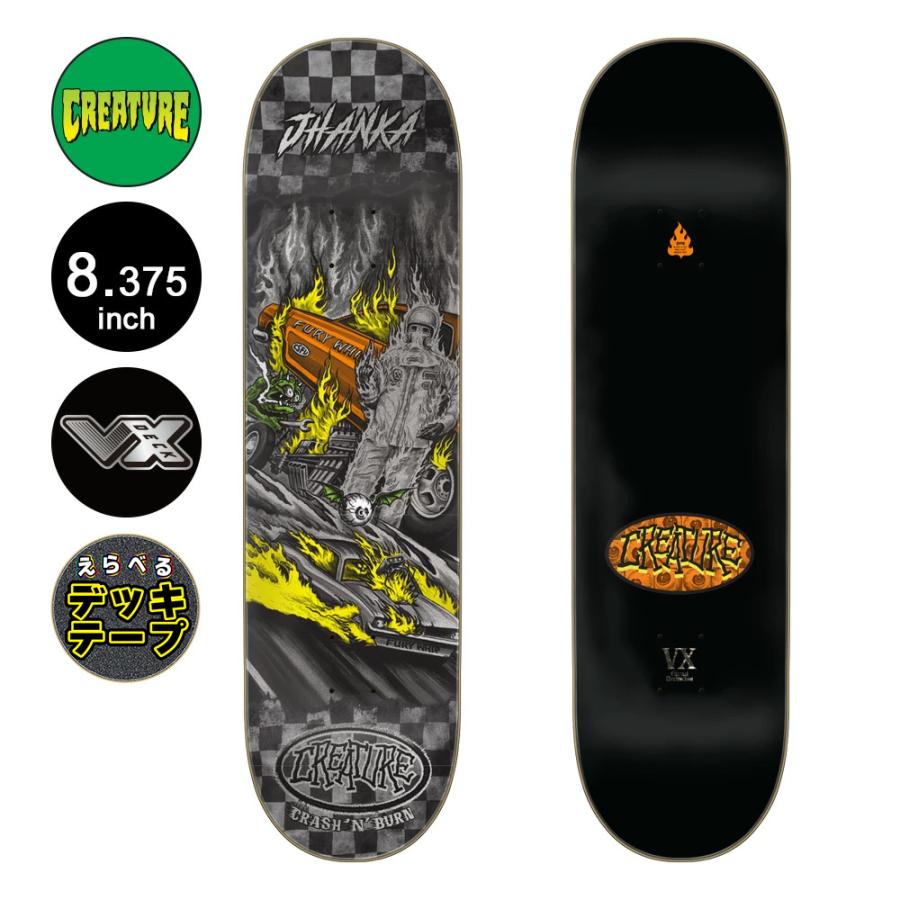 CREATURE（クリーチャー） スケボー デッキ 8.375 JHANKA CRASH AND