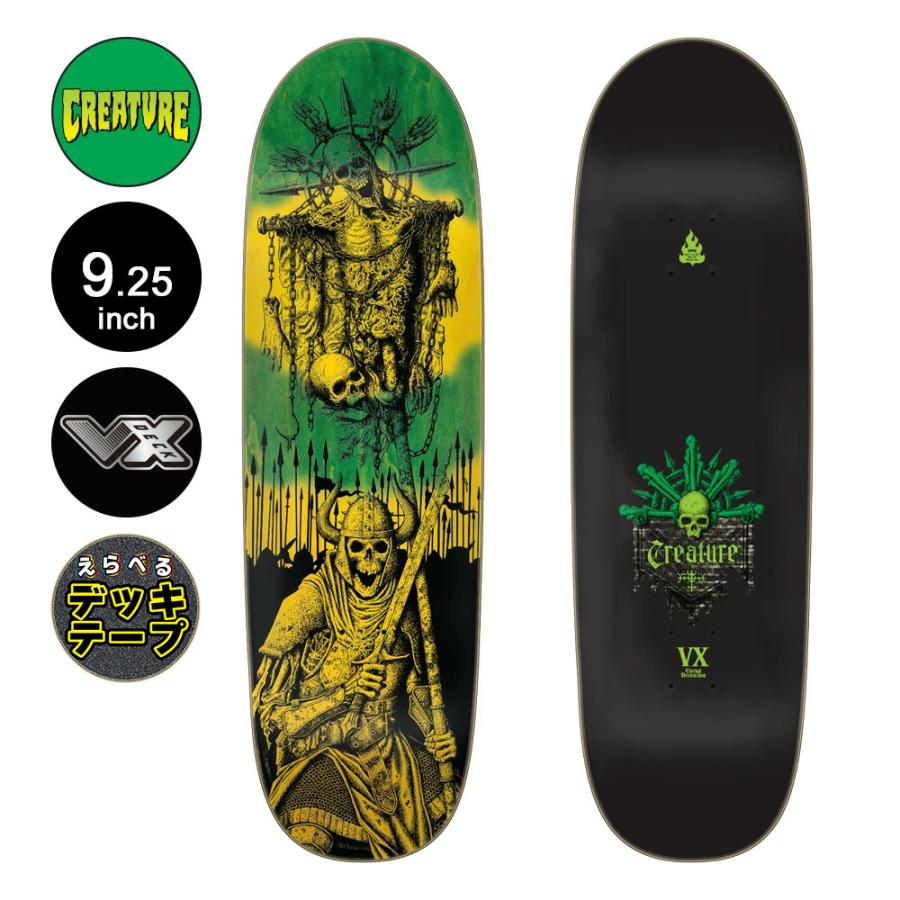 CREATURE skateboard クリーチャー　skate デッキ CREATURE（クリーチャー） スケボー デッキ 9.25 TEAM MESSENGER VX