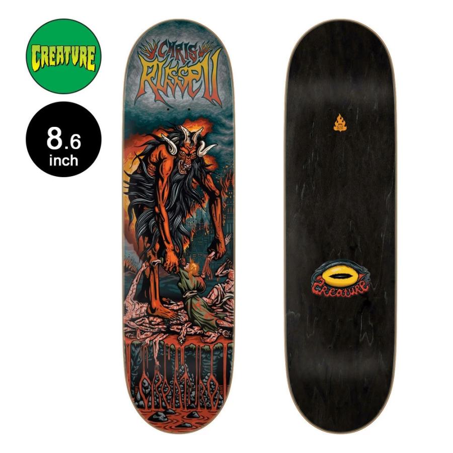 8.6 creature クリーチャー スケートボード スケボー デッキ 未使用 CREATURE（クリーチャー） スケボー デッキ 8.6 RUSSELL BEASTIAL PRO