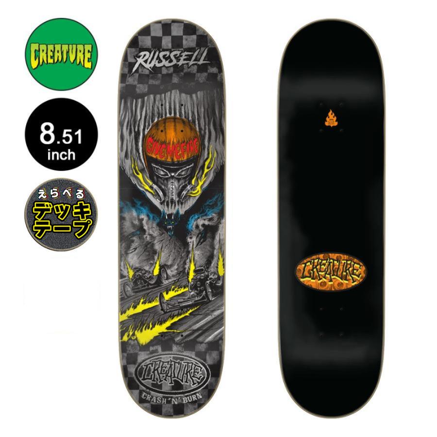 CREATURE（クリーチャー） スケボー デッキ 8.51 RUSSELL CRASH AND