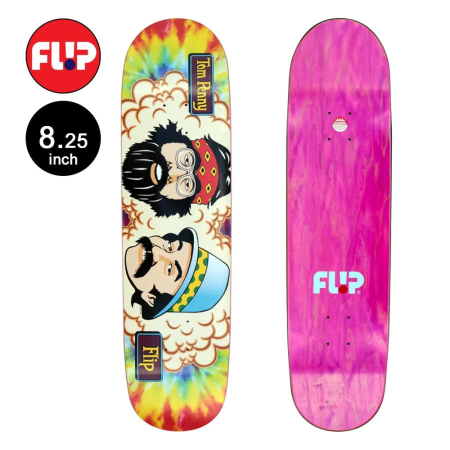 p人気スケートボード板面8.06 フリップ FLIP スケボー デッキ 8.25 PENNY TOMS FRIENDS TIE DYE PRO
