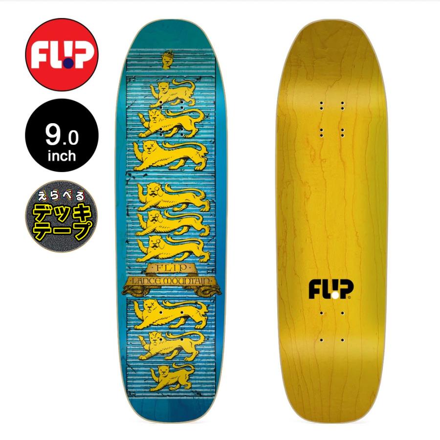 ☆新品値下げ‼️FLIP スケートボードデッキ ランスマウンテン9.0インチ フリップ FLIP スケボー デッキ 9.0 LIONS MOUNTAIN PRO DECK ランス