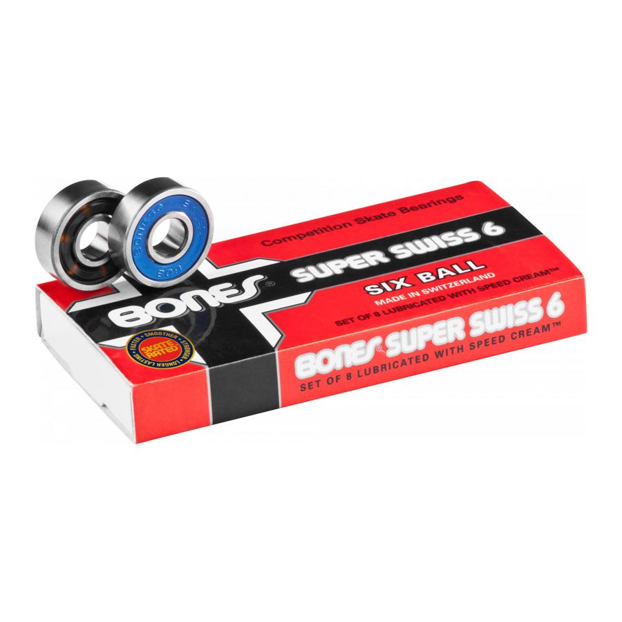 BONES SWISS ボーンズ　スイス　正規品 ボーンズ ベアリング BONES BEARINGS SUPER SWISS 6 BEARINGS(8pack