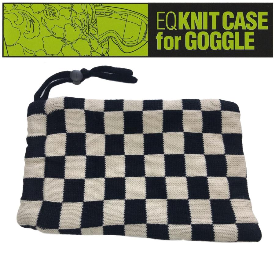 EQ GOGGLE KNIT CASE (カラー CUBE BLACK ) イーキュー ゴーグル ニットケース スキー スノーボード｜americanstyle33