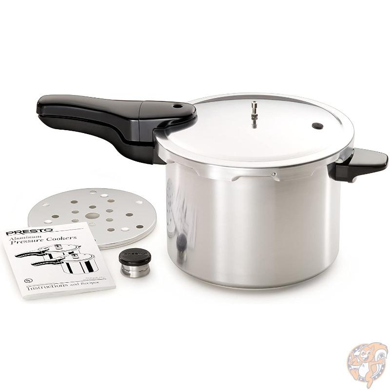 プレスト Presto プレッシャークッカー 01264 アルミニウム 6クオート 5.7L 圧力鍋 時短調理 お鍋 キッチン用品 片手鍋