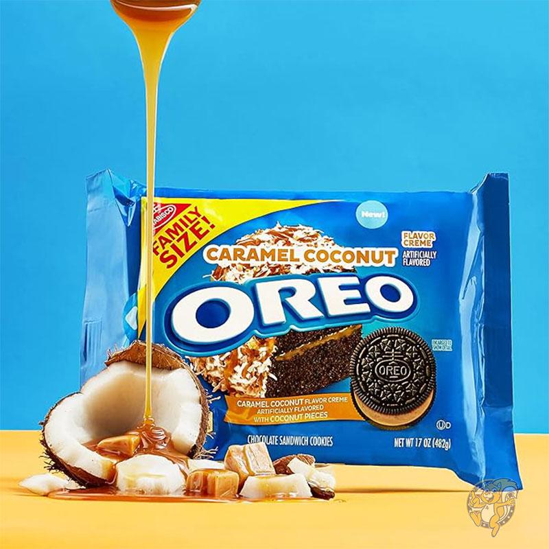 OREO オレオ キャラメルココナッツクリームチョコレートサンドクッキー ファミリーサイズ 12個セット アメリカお菓子｜americapro｜06