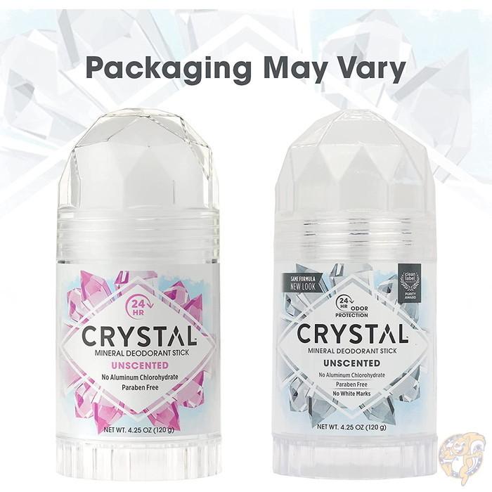 クリスタル ミネラルデオドラントスティック 無香料 120グラム 2個パック CRYSTAL 送料無料 AY1EIYRKYEアメリカ輸入