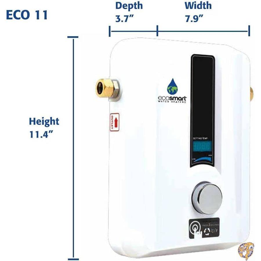 EcoSmart ECO 11 Electric Tankless Water Heater, 13KW at 240 Volts with Patented Self Modulating Technology [並行輸入品]｜americapro｜03