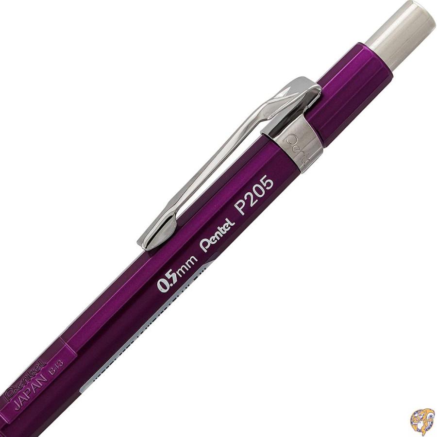 Pentel シャープ自動ペンシル 0.5mm ブラックバレル 1パック (P205BP-K6) 0.5mm｜americapro｜04