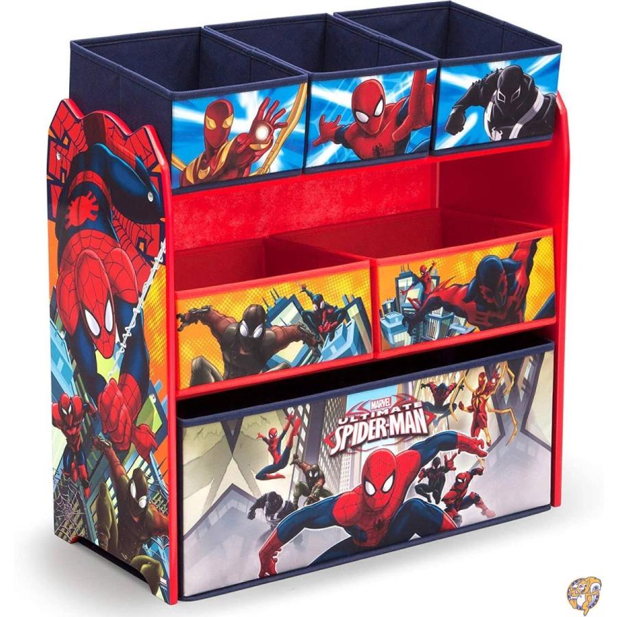 Delta Children MultiBin Toy Organizer, Marvel SpiderMan by Delta AY3J6WRK8Jアメリカ輸入プロ 通販