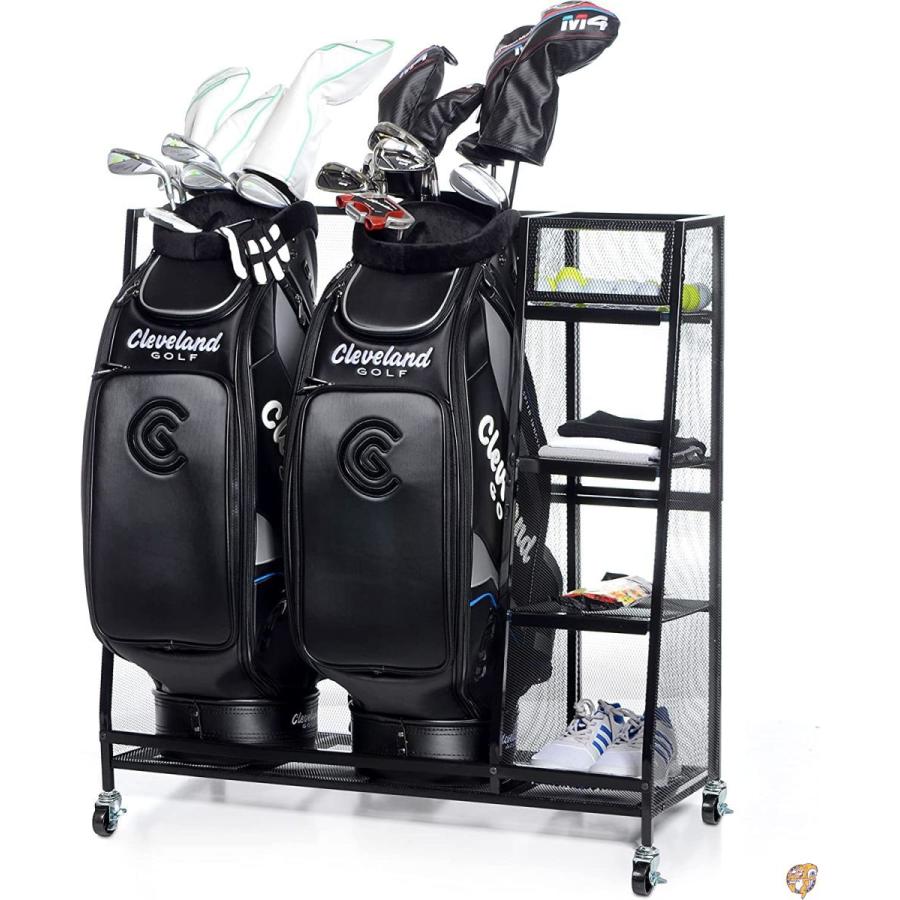 Milliard ゴルフオーガナイザー - XLサイズ - ゴルフバッグと他のゴルフ用品やアクセサリーをこの便利なストレージラックに収納できます。 送料無料｜americapro｜04